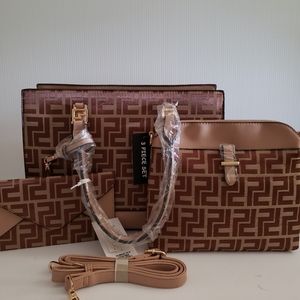 Women's Fashion Inspired 3pc Handbag